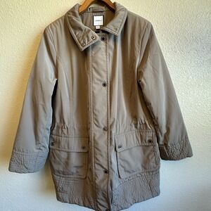 Croft & Barrow Women 1X Warm Insulated Winter Parka Heavy Jacket Coat Brown NWOT